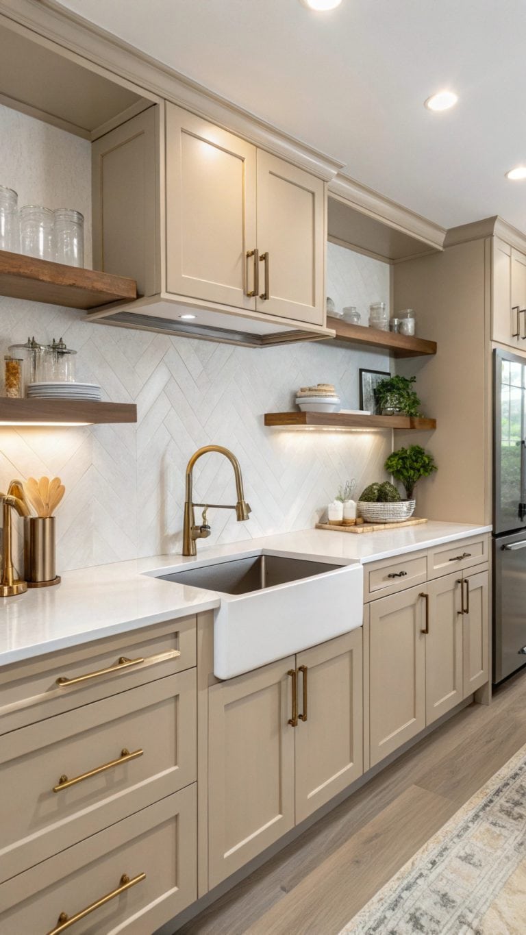 accessible beige kitchen designs