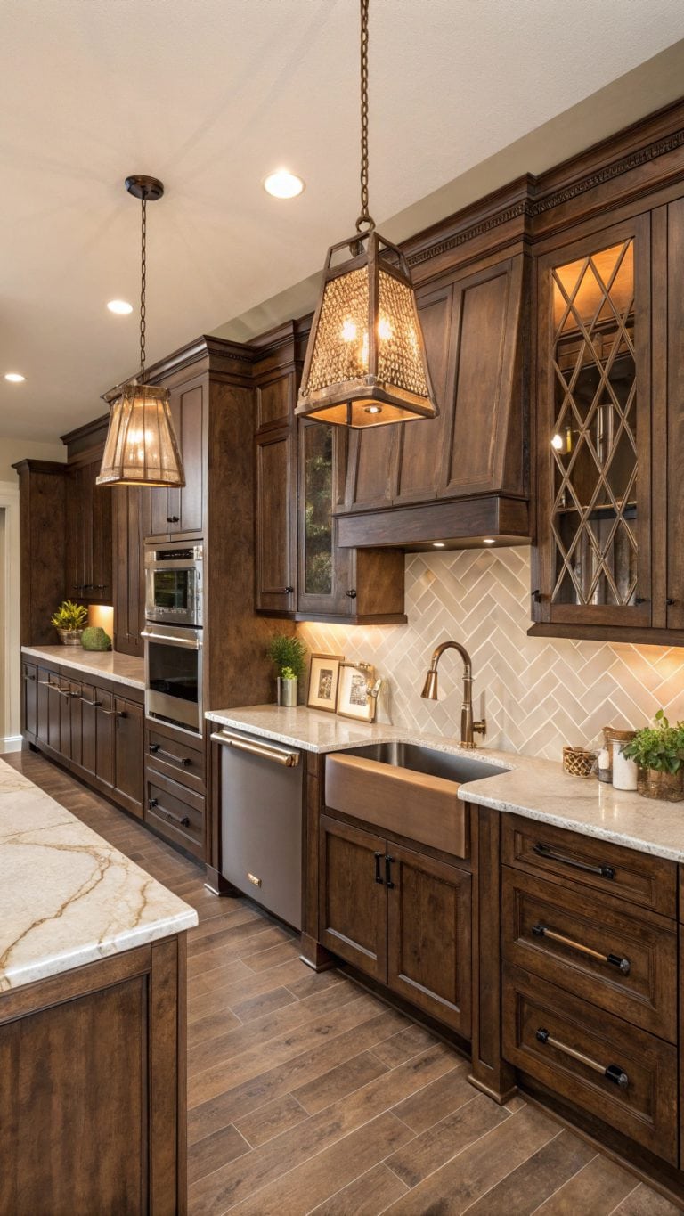 diverse brown kitchen designs