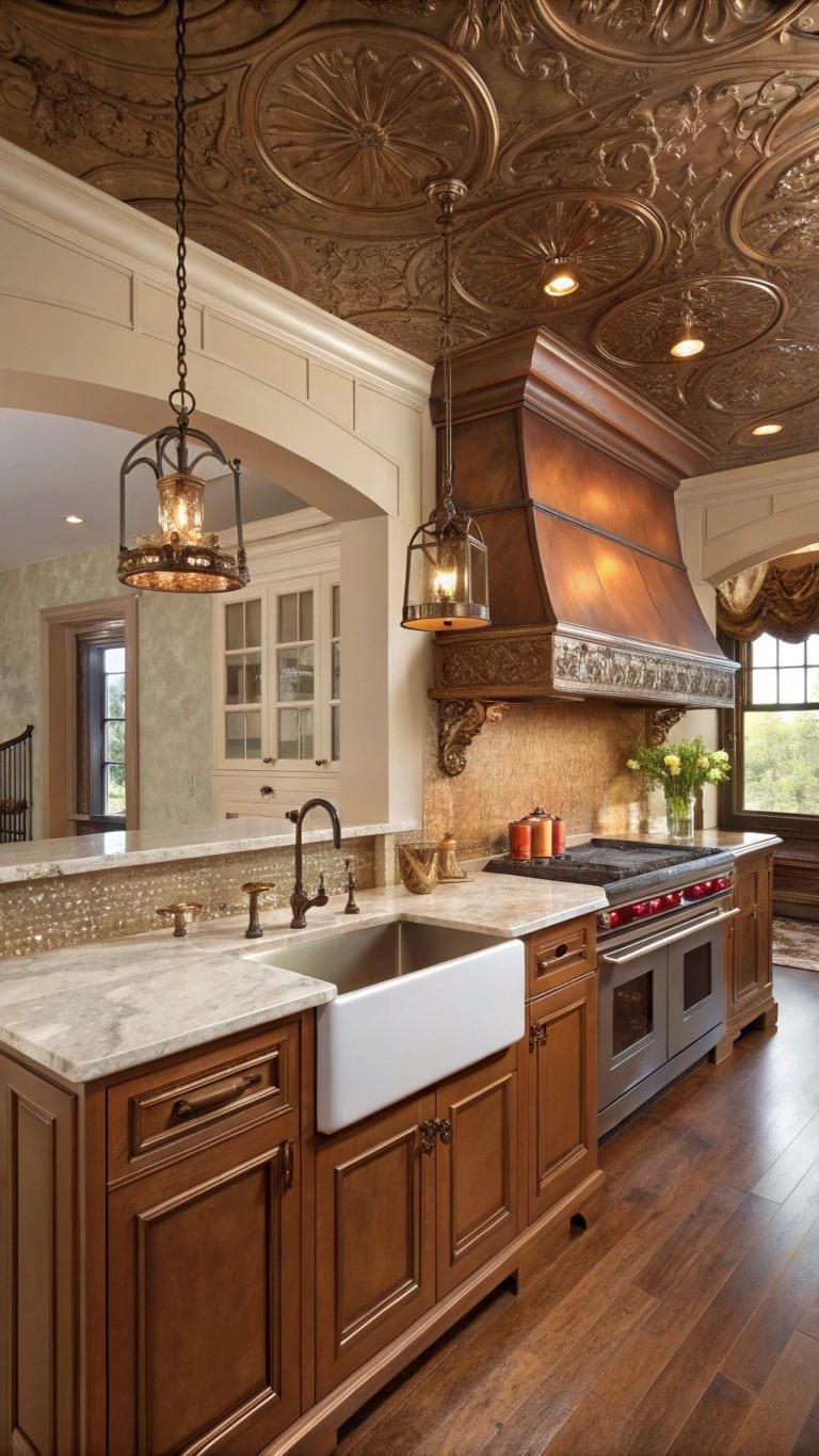 diverse copper kitchen designs