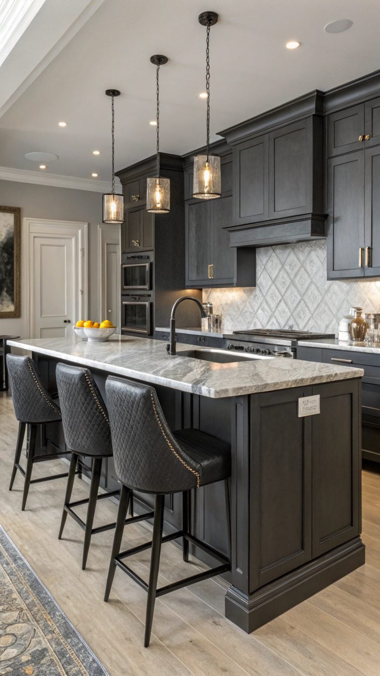 stylish grey black kitchens