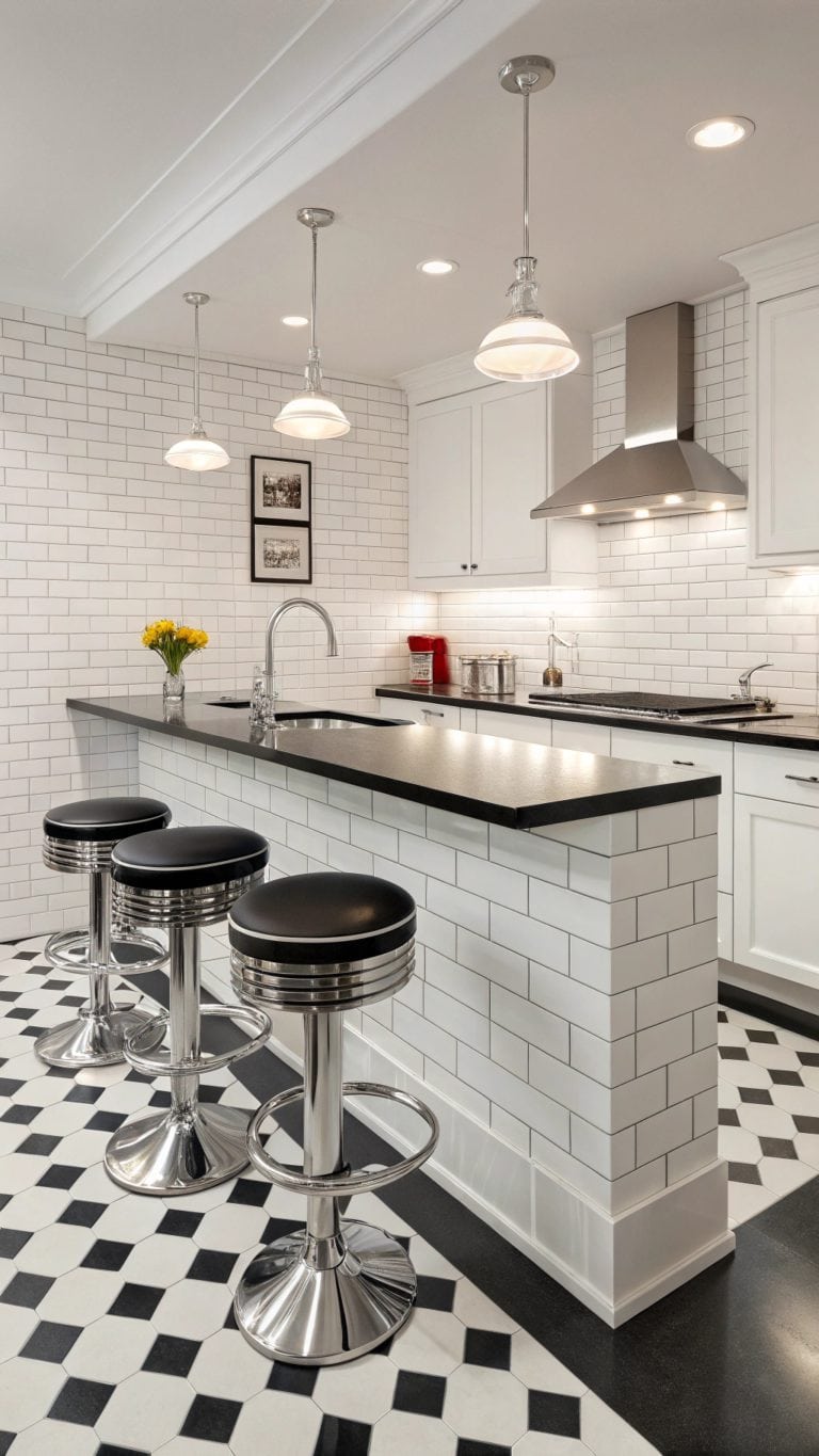 stylish monochrome kitchen designs
