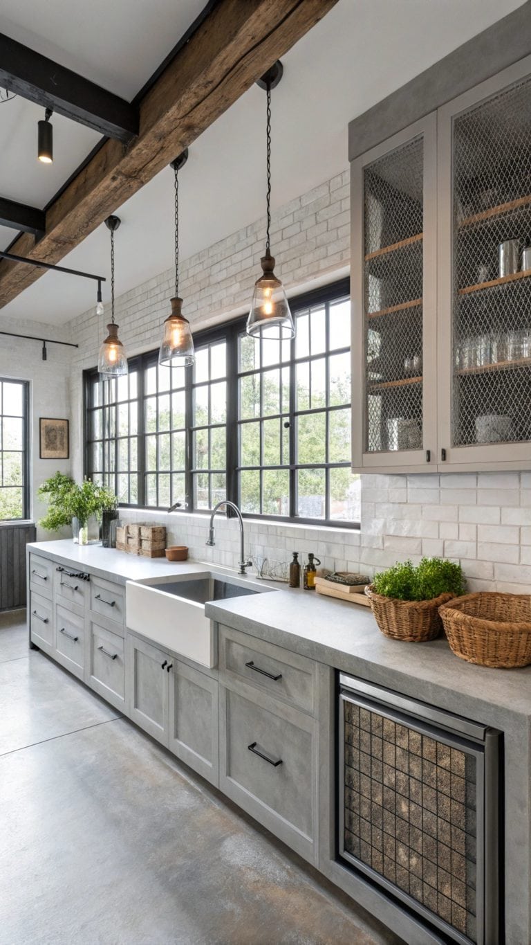 urban industrial kitchen elegance