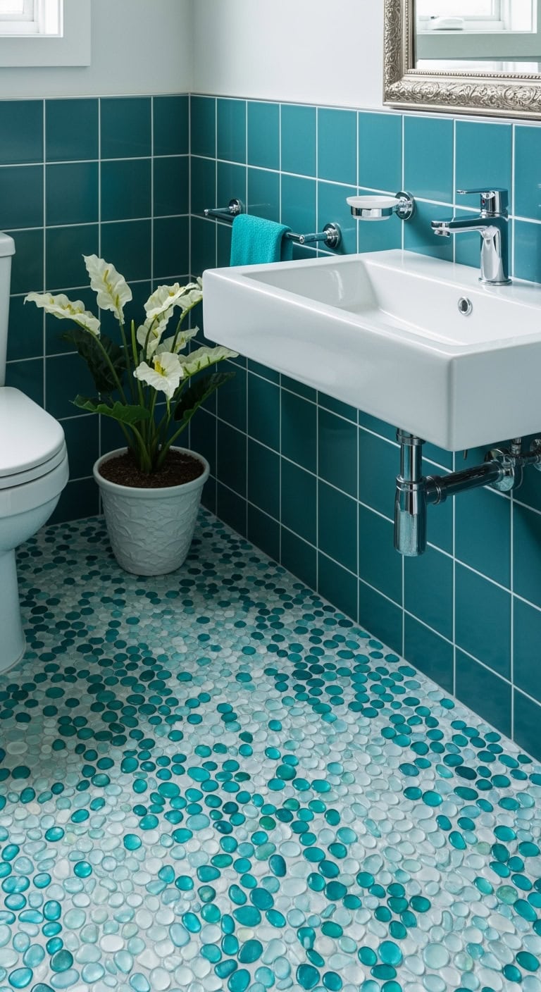 colorful bathroom decor theme