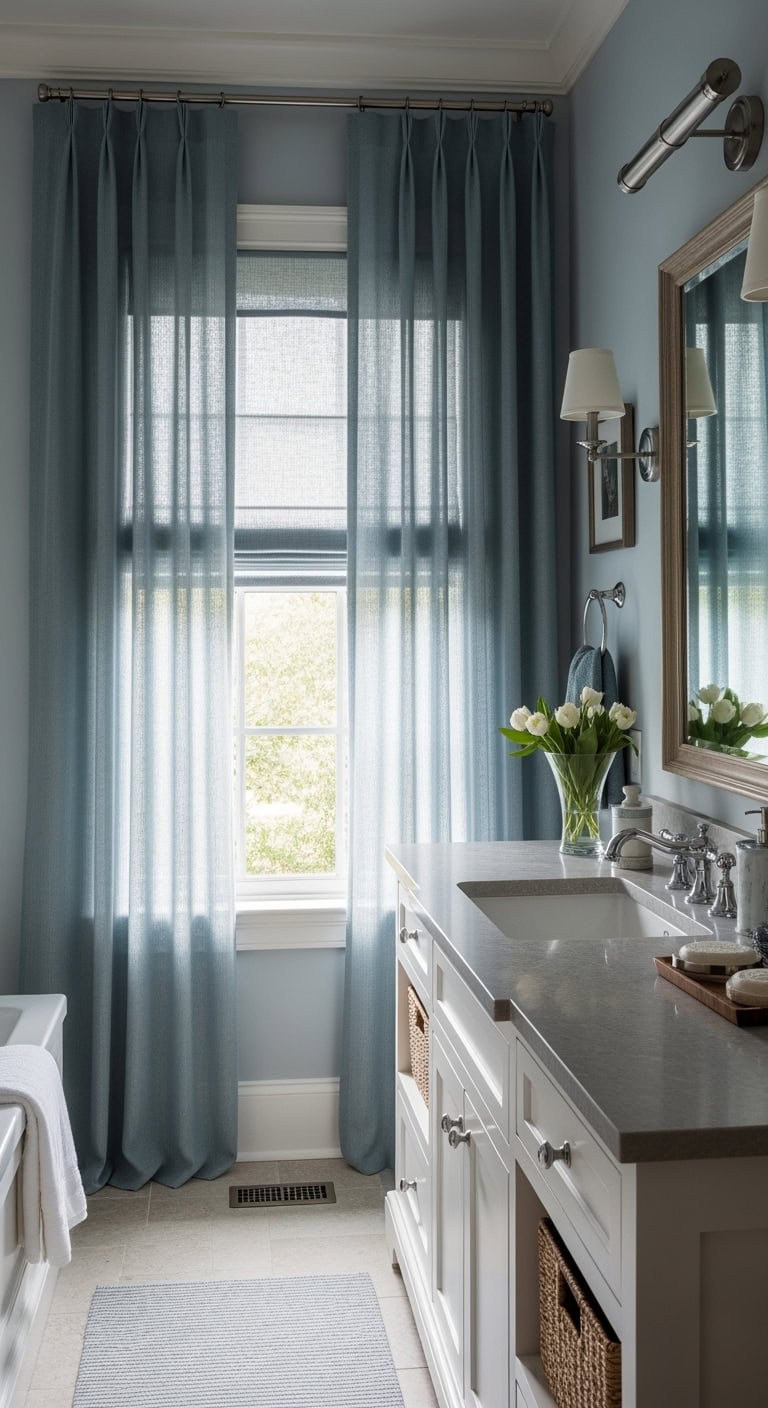 soothing elegant bathroom decor
